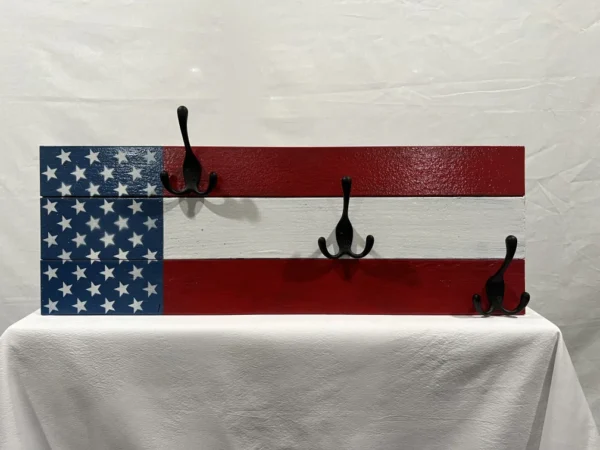 American Flag Coat Hanger