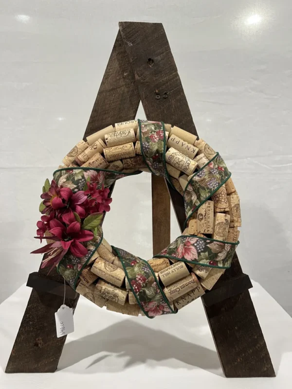 Small Cork Christmas Wreath