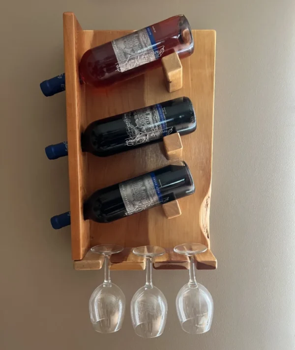 Wine Bottle And Glass Holder